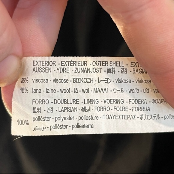 Zara black textured tiered mini dress with bow detail size X-Large - Picture 4 of 12